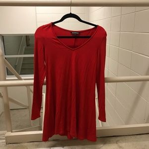 Red express swing dress